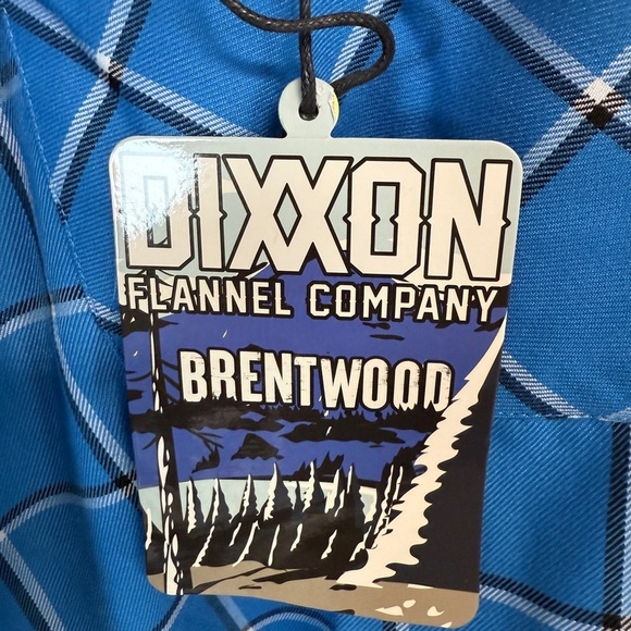 shirt DIXXON Women’s NWT Brentwood Blue Plaid Cropped Flannel size 2XL - Picture 3 of 5